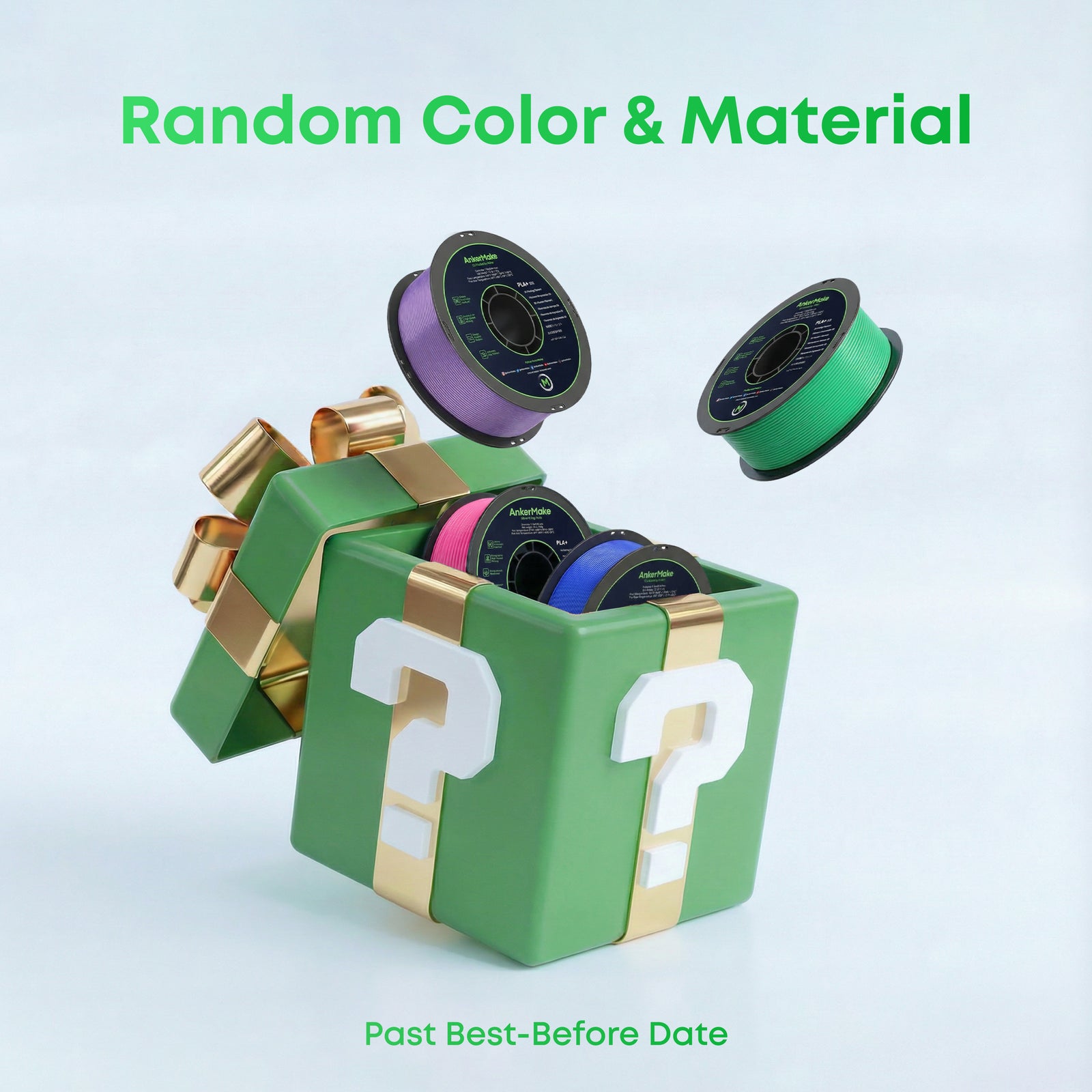 3D Filament Mystery Box for Makers (2-Pack)